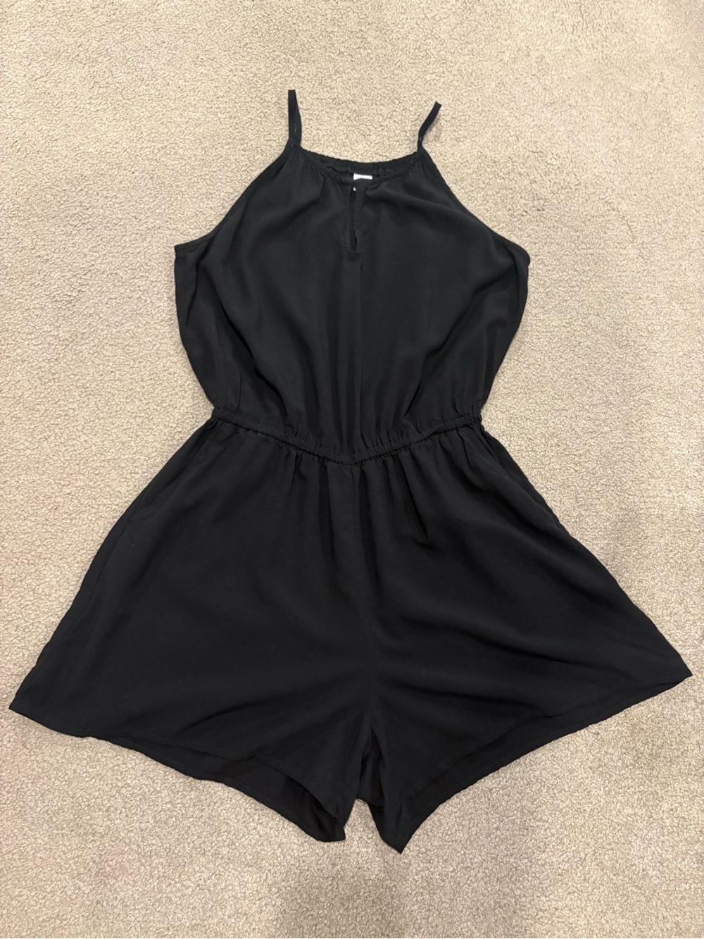 Black Women’s Sleeveless Romper One-Piece